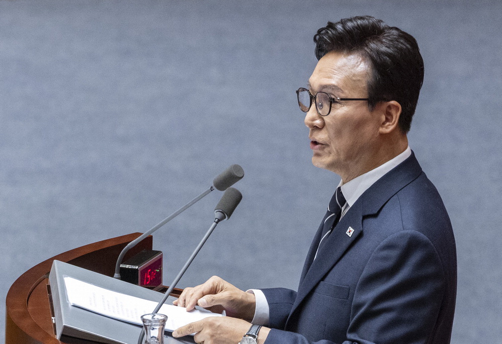 김민석 대표 연설 모습