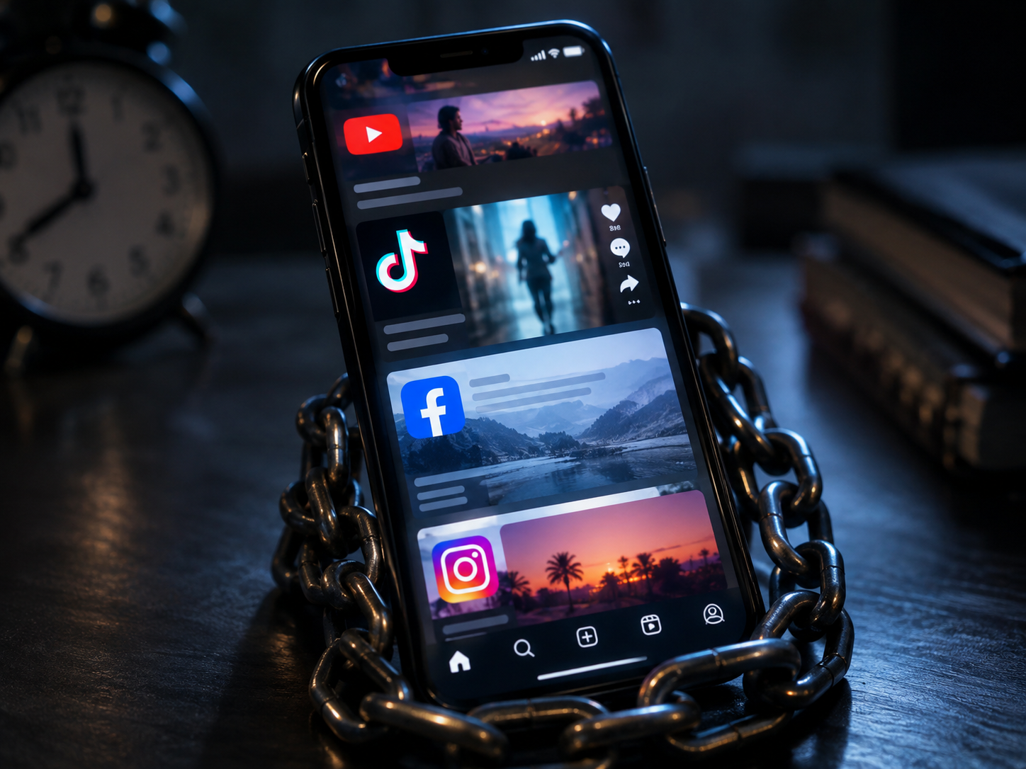News graphic regarding social media regulation