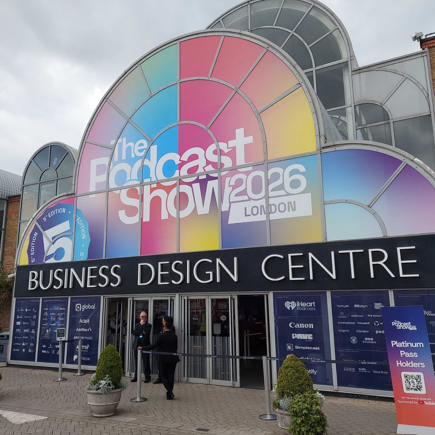 The Podcast Show 2026 banner highlighting emerging trends in audio and video content