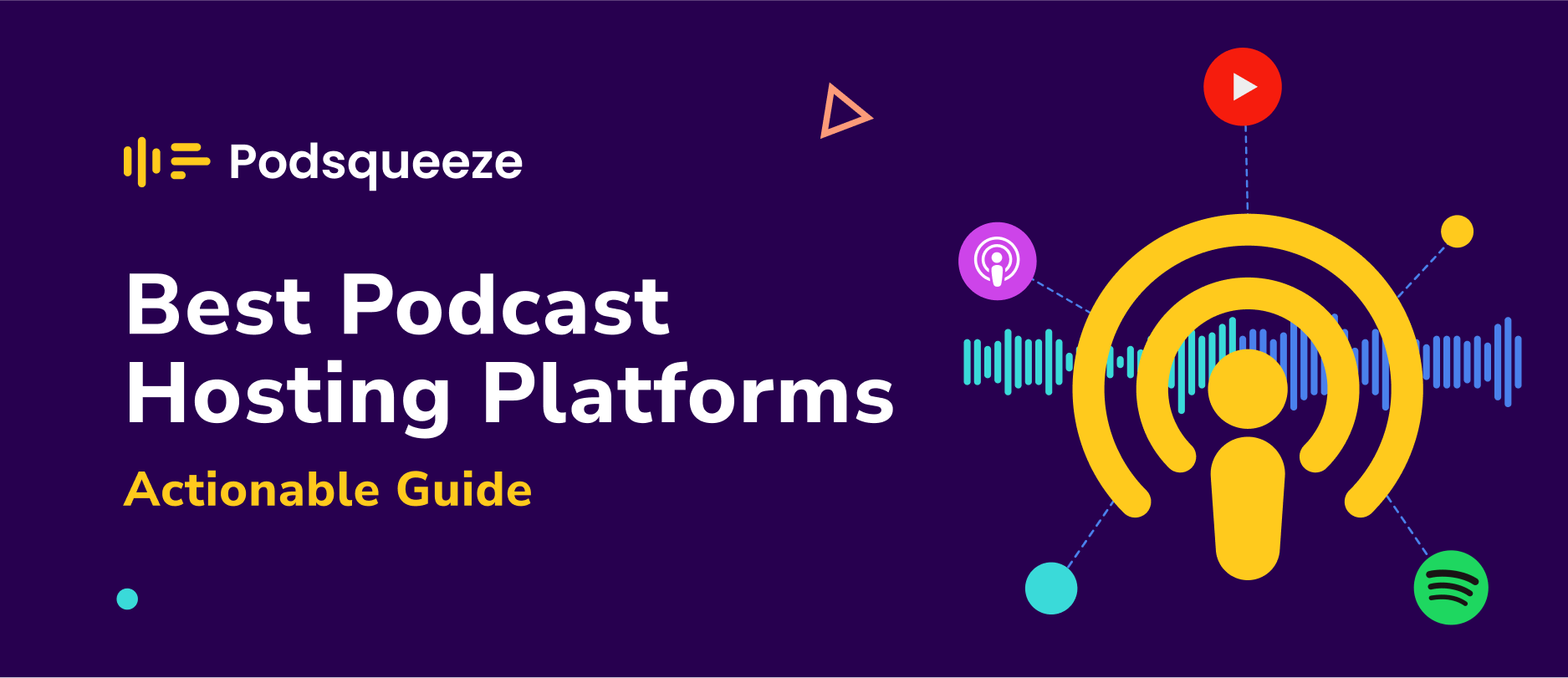 Podcast hosting platforms comparison graphic