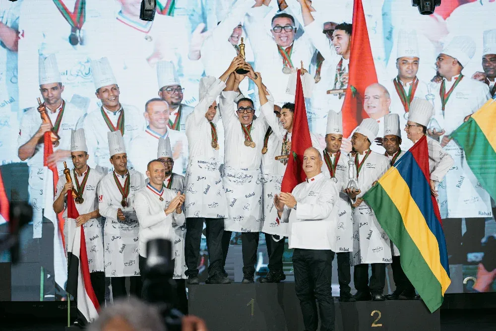 Park Hyatt Marrakech team celebrating their Bocuse d'Or Africa win