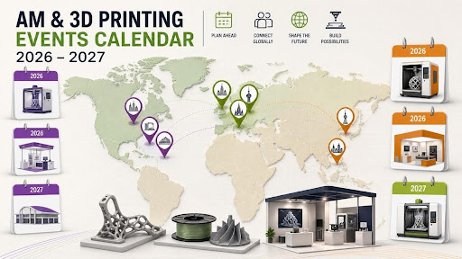 Illustration for a recent additive-manufacturing events roundup