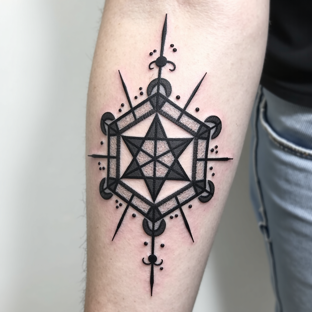 Micro-realism geometric tattoo style in 2026
