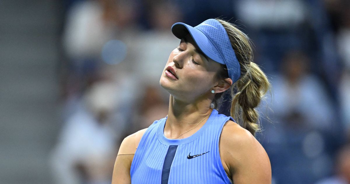Anna Kalinskaya at the US Open earlier this year