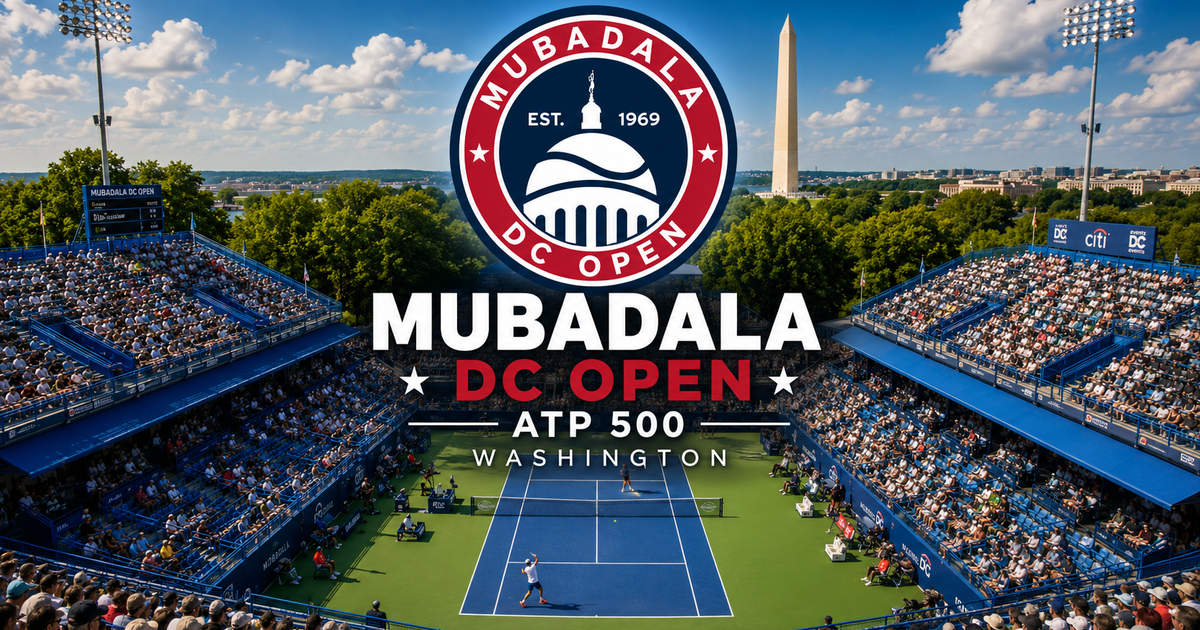 Alex De Minaur at DC Open warm-up