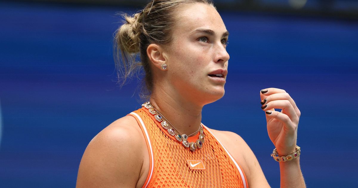 Aryna Sabalenka playing at the US Open
