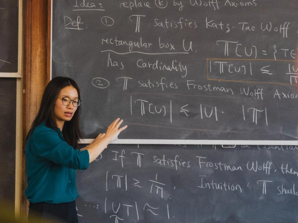 Three Chinese women mathematicians Hong Wang, Yunqing Tang, and Mingjia Zhang, 2026 Breakthrough Prize winners in Mathematics