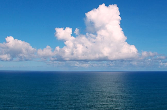Ocean surface — DARPA is now pursuing autonomous underwater drones to extend its AI-first warfighting doctrine