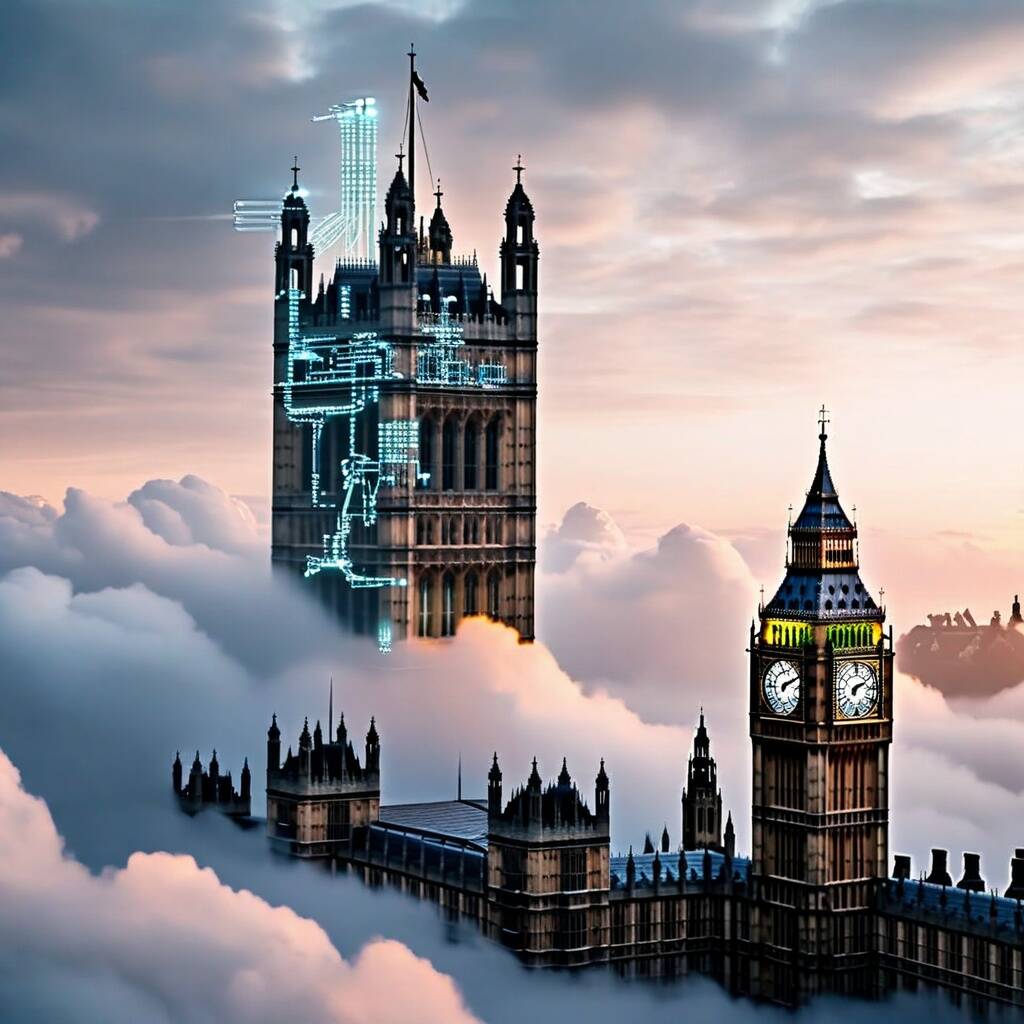 UK flag over Houses of Parliament — the backdrop to this week's Sovereign AI and fintech announcements
