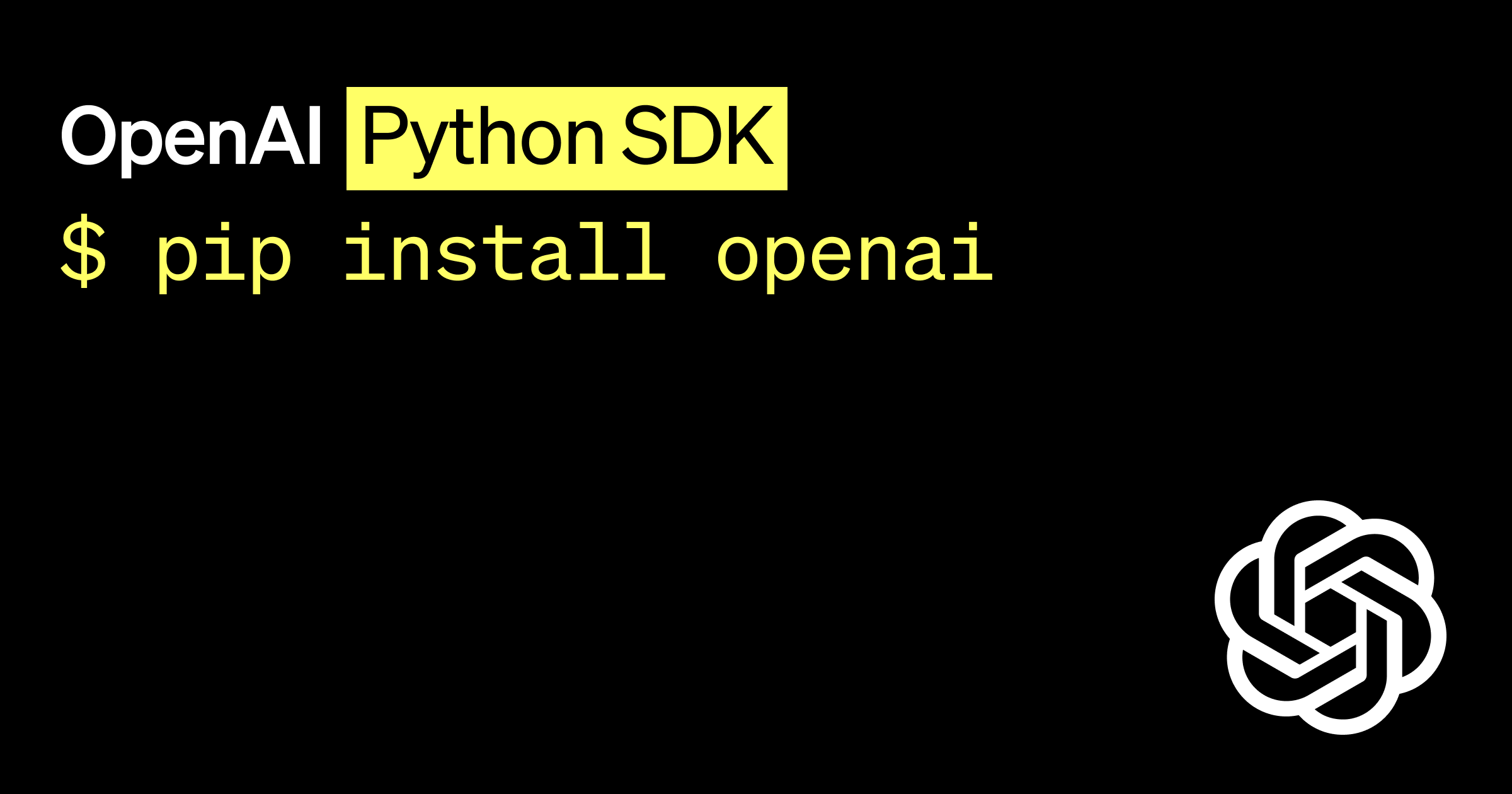 OpenAI Python SDK changelog and repository assets