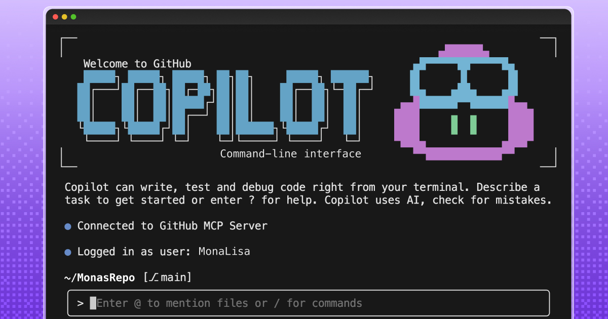 GitHub Copilot CLI repository banner — v1.0.36 ships subcommand picker UX improvement