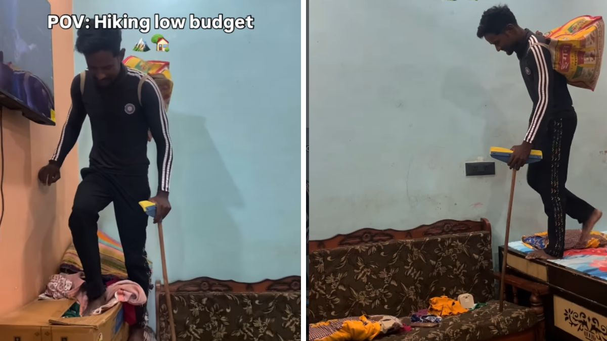 Low-budget hiking viral Reel