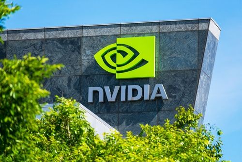 Nvidia stock chart showing record highs