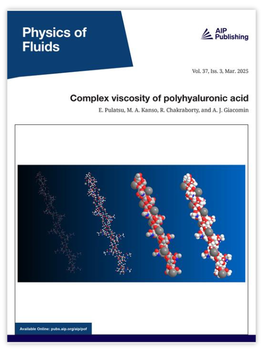 Physics of Fluids Journal Cover