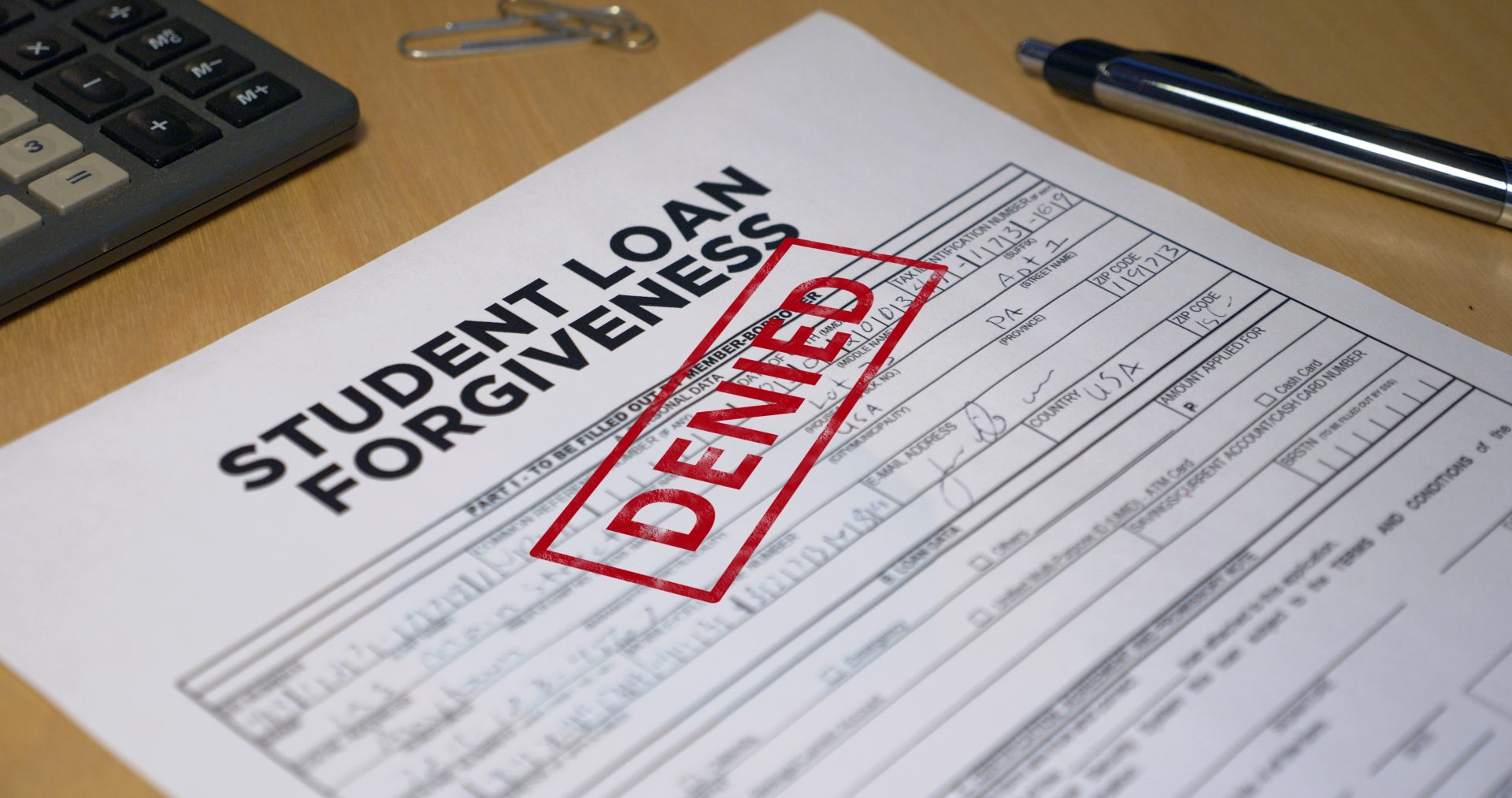 Student loan documents and financial stress