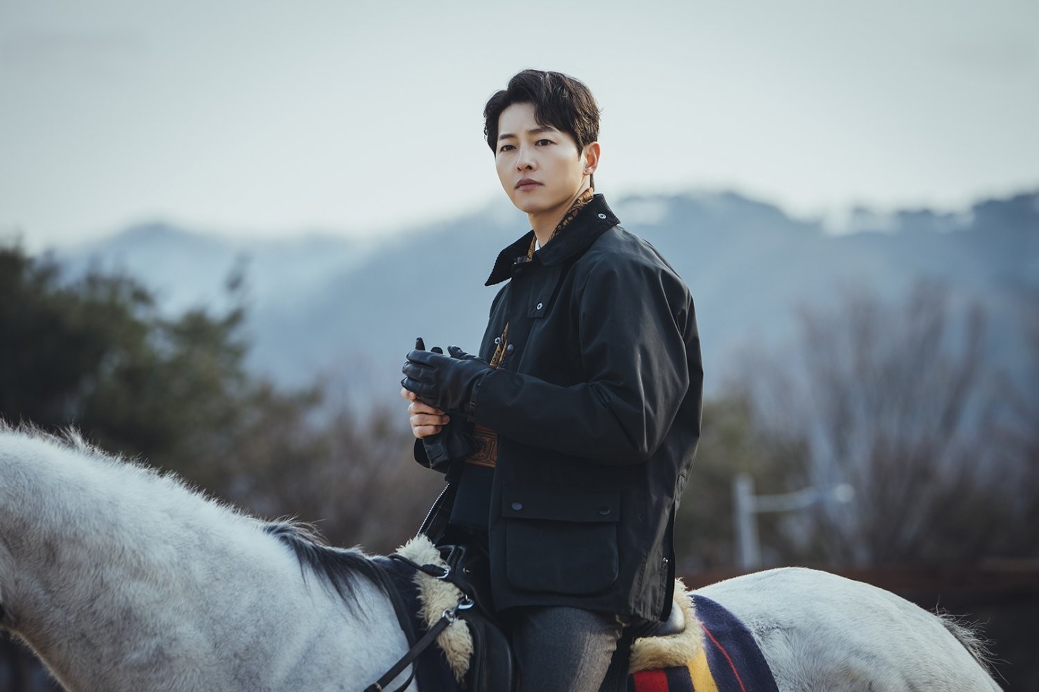 Song Joong-ki in a still from a VCZ production previewing Love Cloud