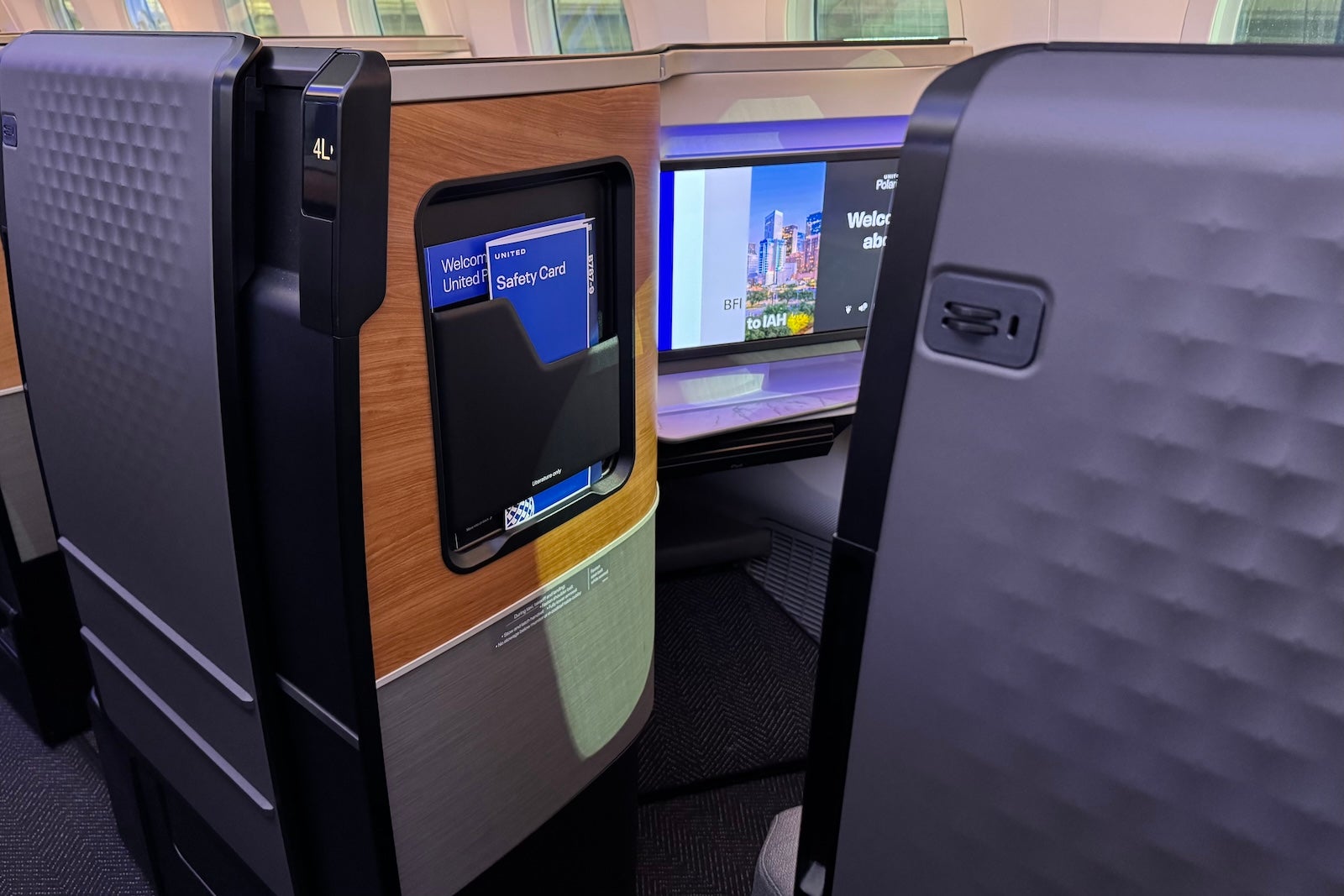 United's new Elevated 787 Dreamliner cabin featuring suite seating for premium passengers