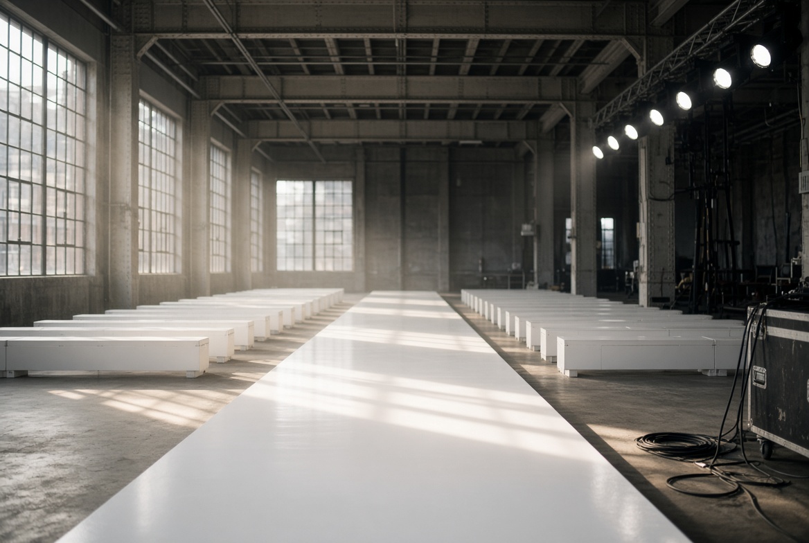 New York Fashion Week runway scene