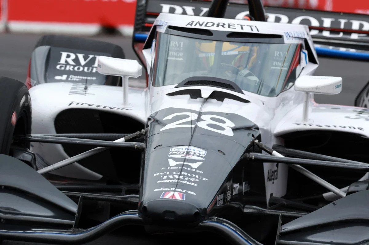 Honda racing car celebrating the manufacturers' championship