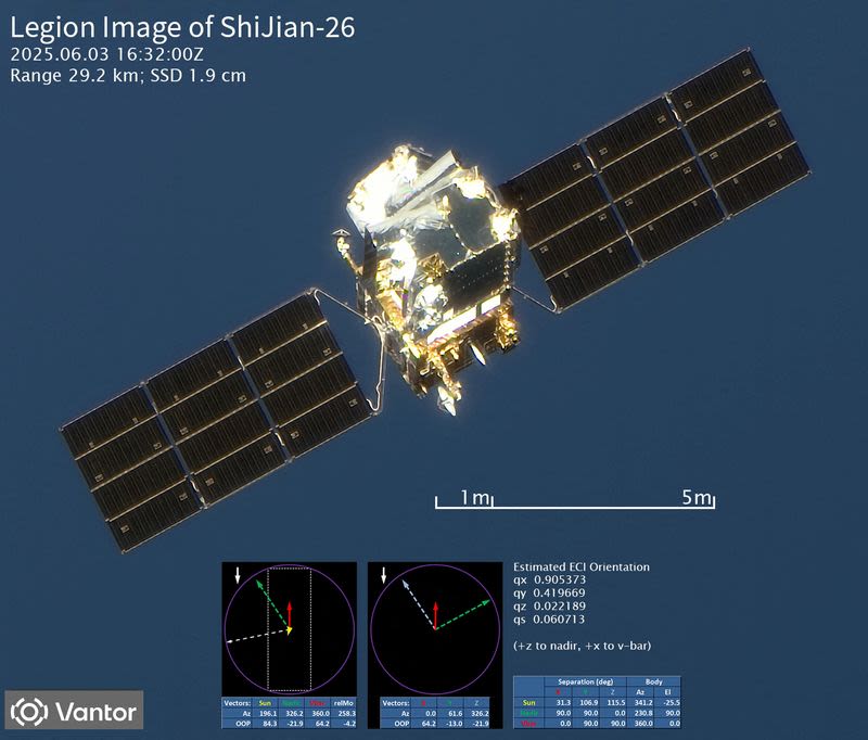 Illustration of satellites in orbit representing the new era of space warfare