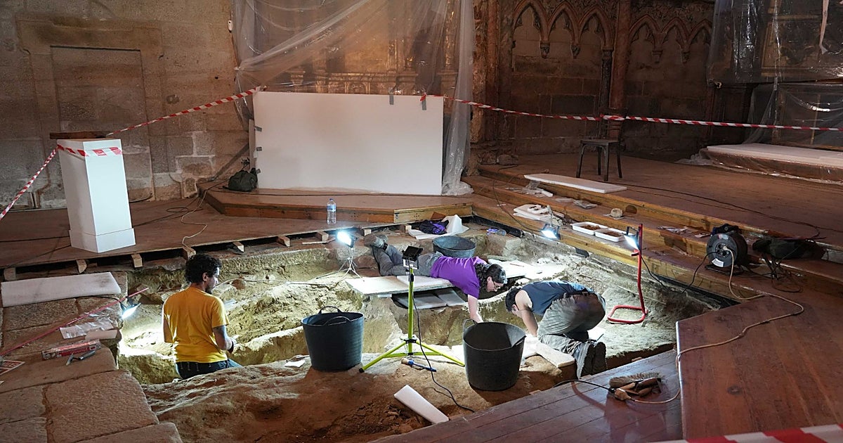 Excavation site at Santa Clara convent