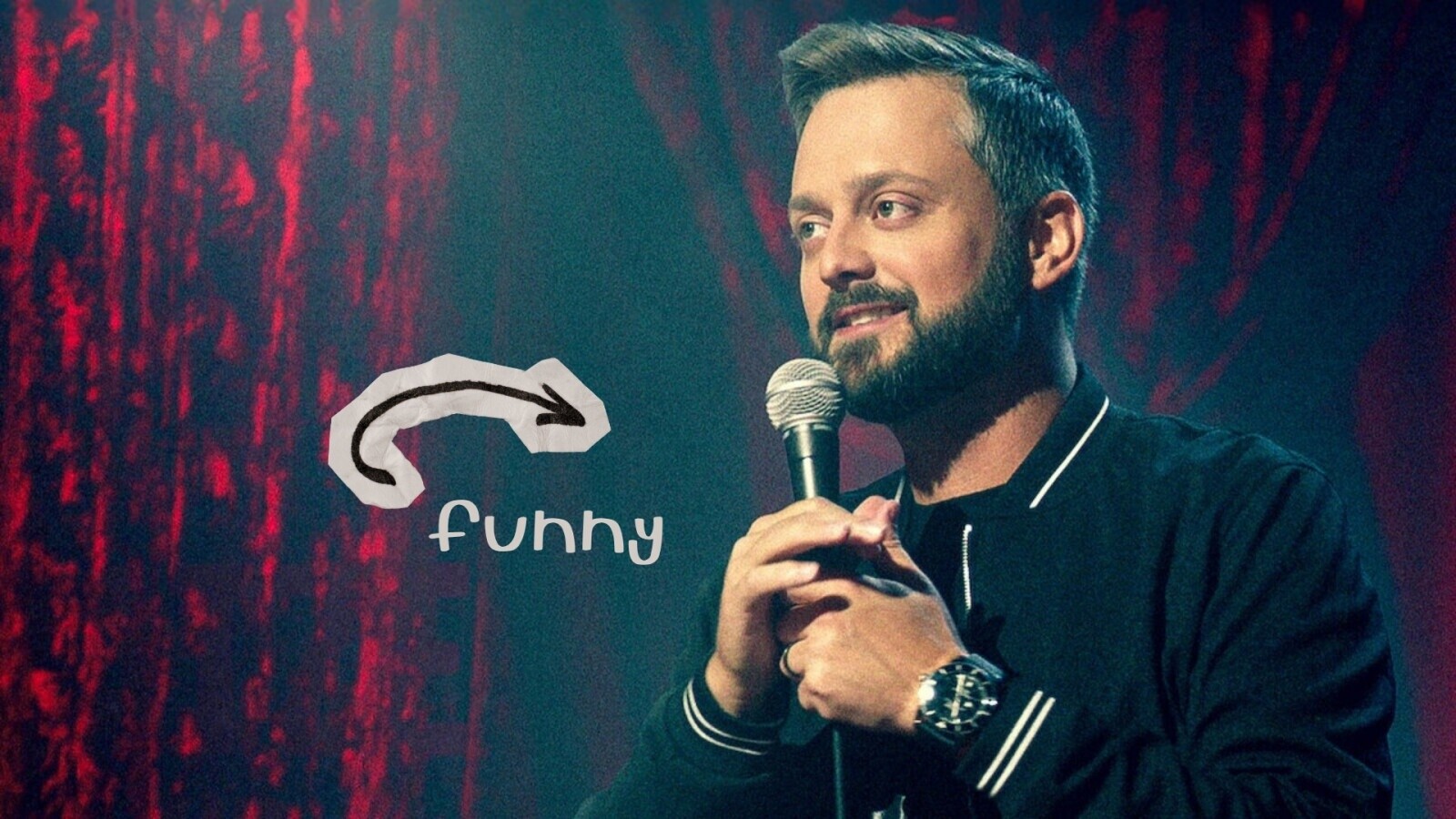 Nate Bargatze on stage performing for sold-out crowds