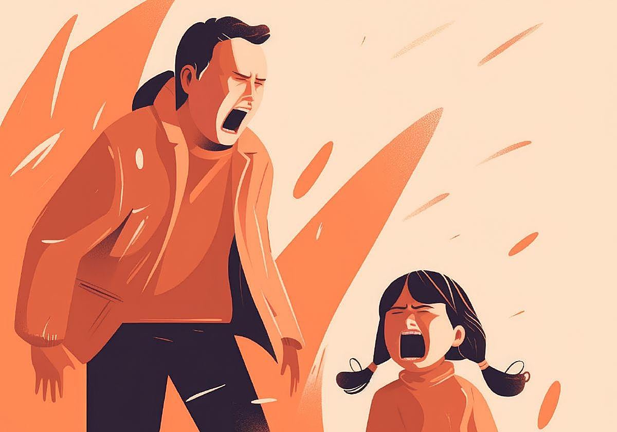 Parents meeting with a child at home, illustrating the gentle parenting debate