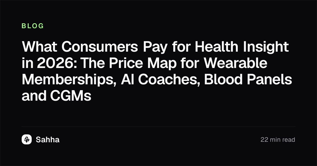 Chart comparing health subscription prices in 2026