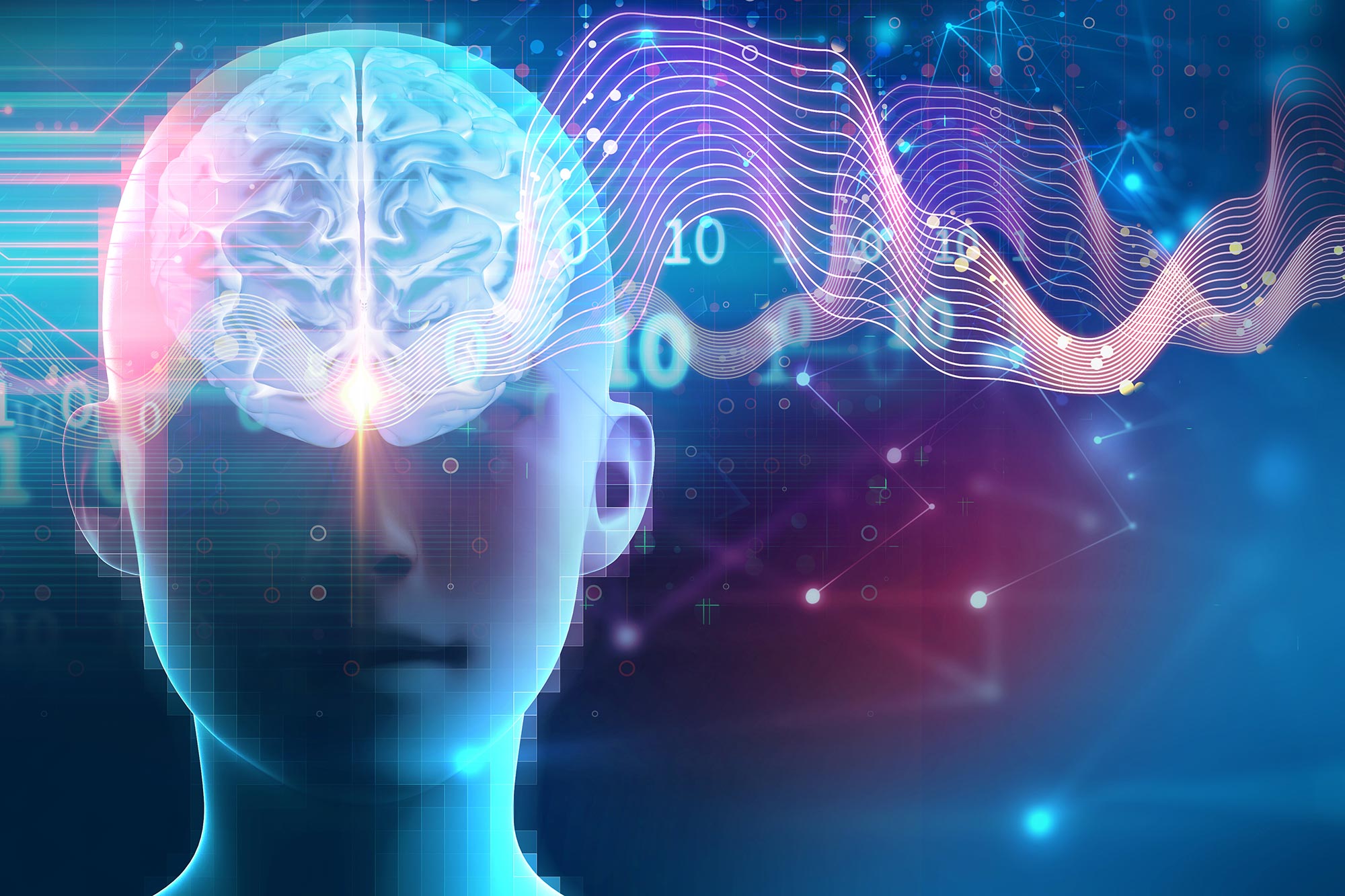 Visualization of brain delta waves and neural activity during deep sleep and meditation