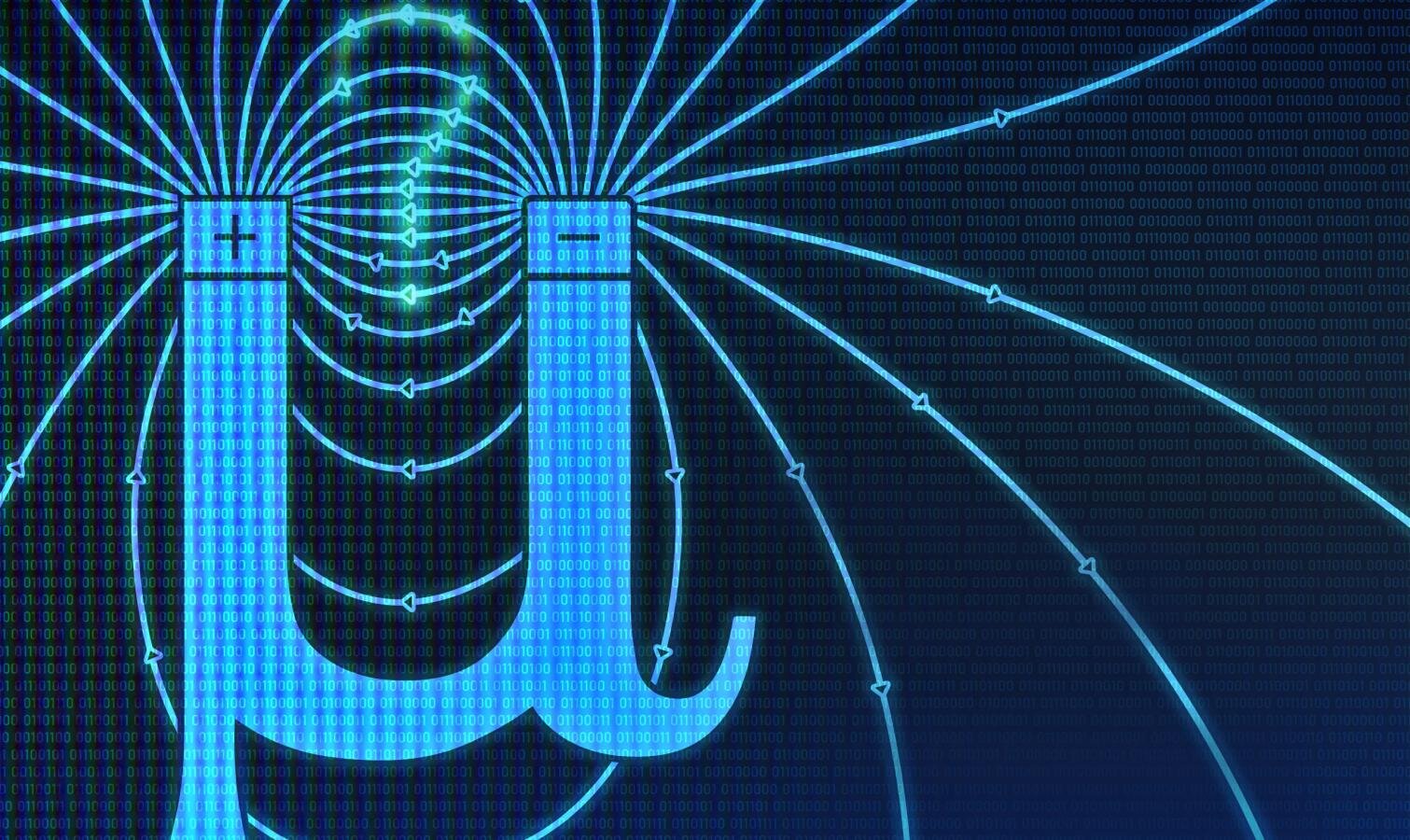 A particle collision event reconstructed from detector data