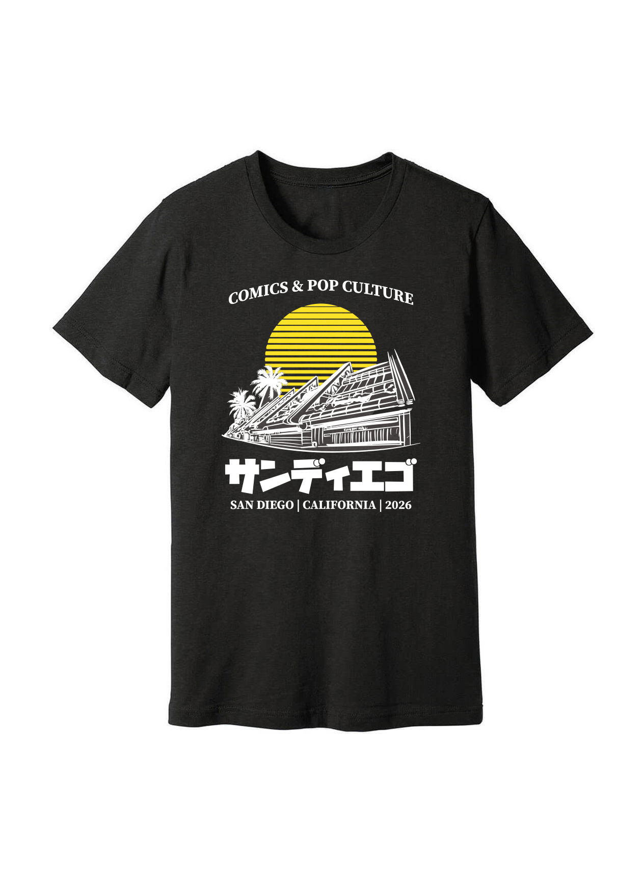 Yesterdays SDCC 2026 exclusive souvenir tee design preview