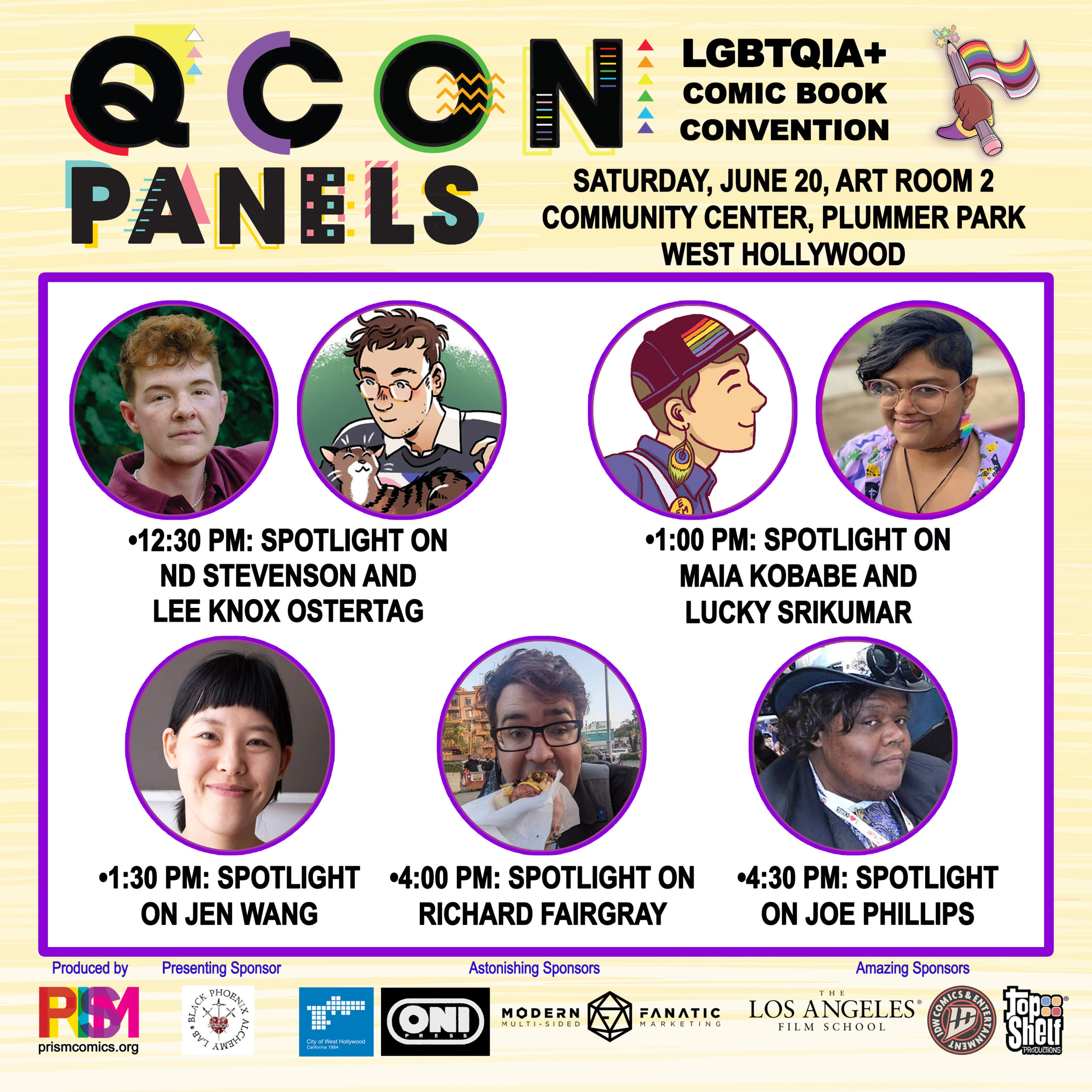 Q Con 2026 panel spotlight featuring queer comics creators and community members