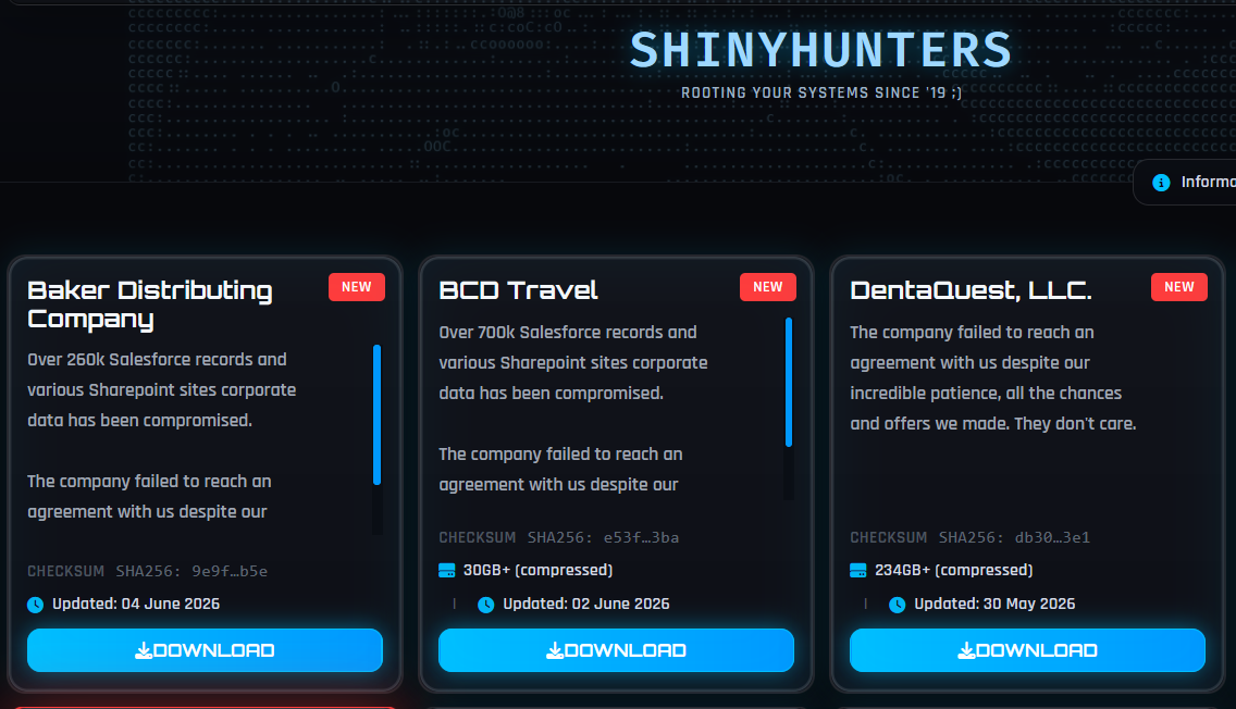 ShinyHunters data leak claiming 2.6 million DentaQuest member records exposed