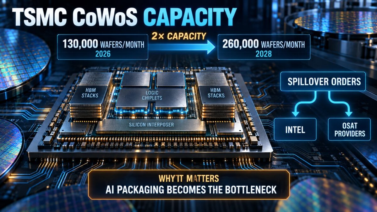 TSMC CoWoS capacity expansion graphic