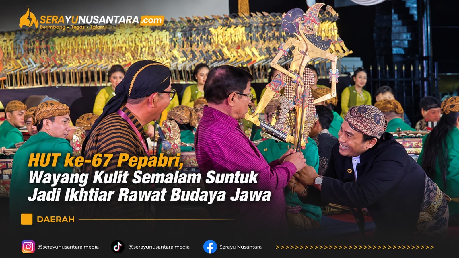 Wayang kulit performance by Pepabri in Surabaya