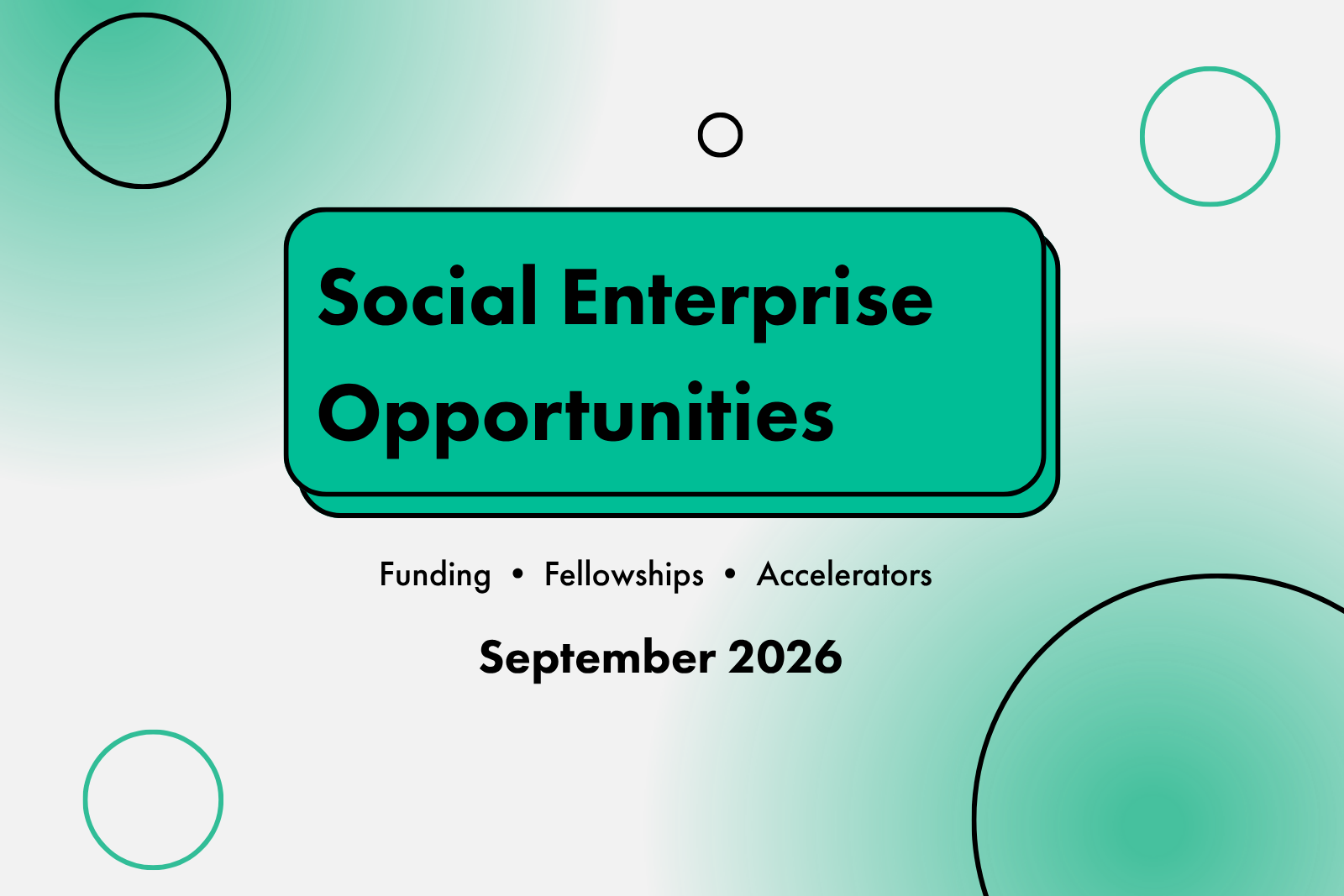 SEWF Social Enterprise Opportunities September 2026 header