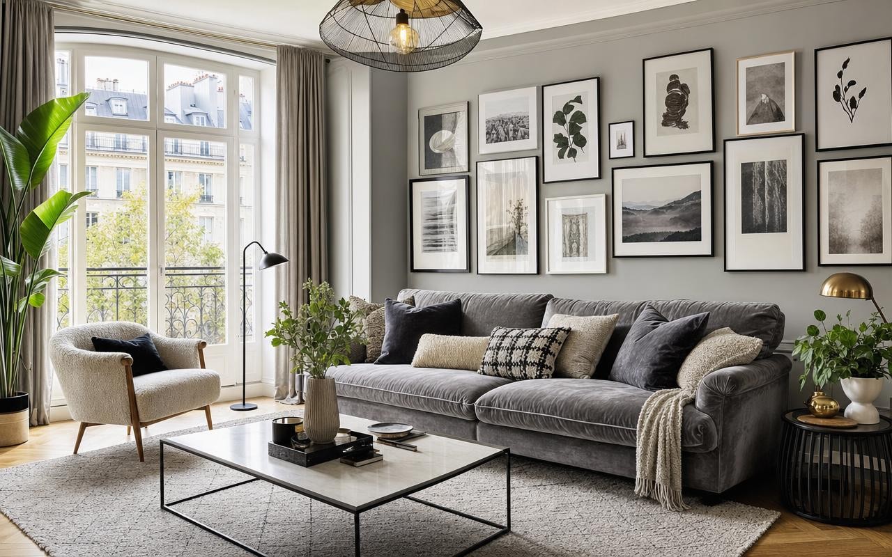French interior design article illustrating outdated vs new trends