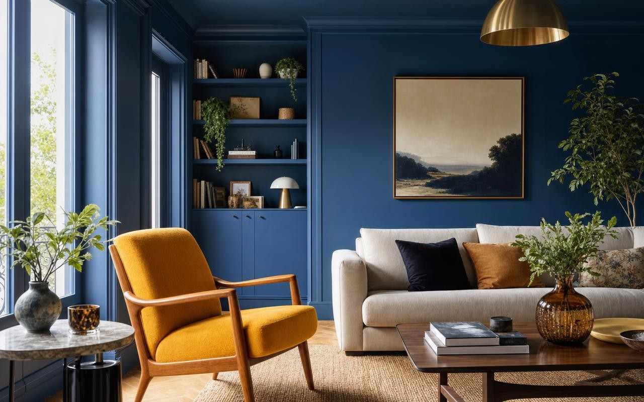 Deep color trend in interior design