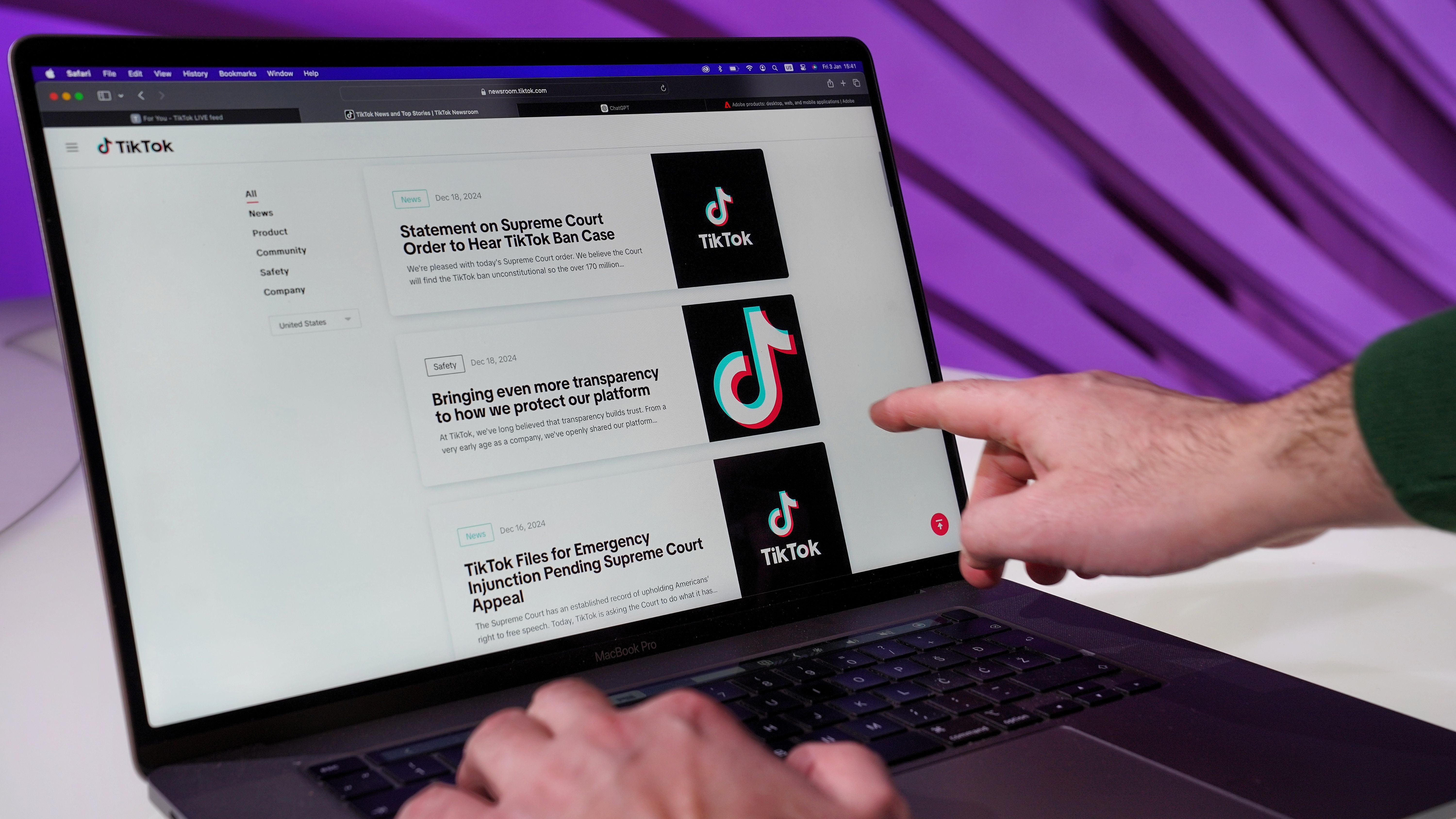 TikTok's algorithm dashboard for Latin America
