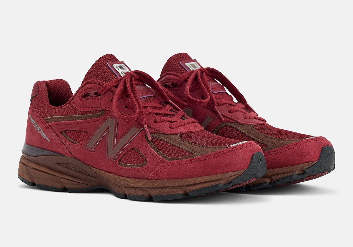 New Balance 990v4 Monarch Burgundy