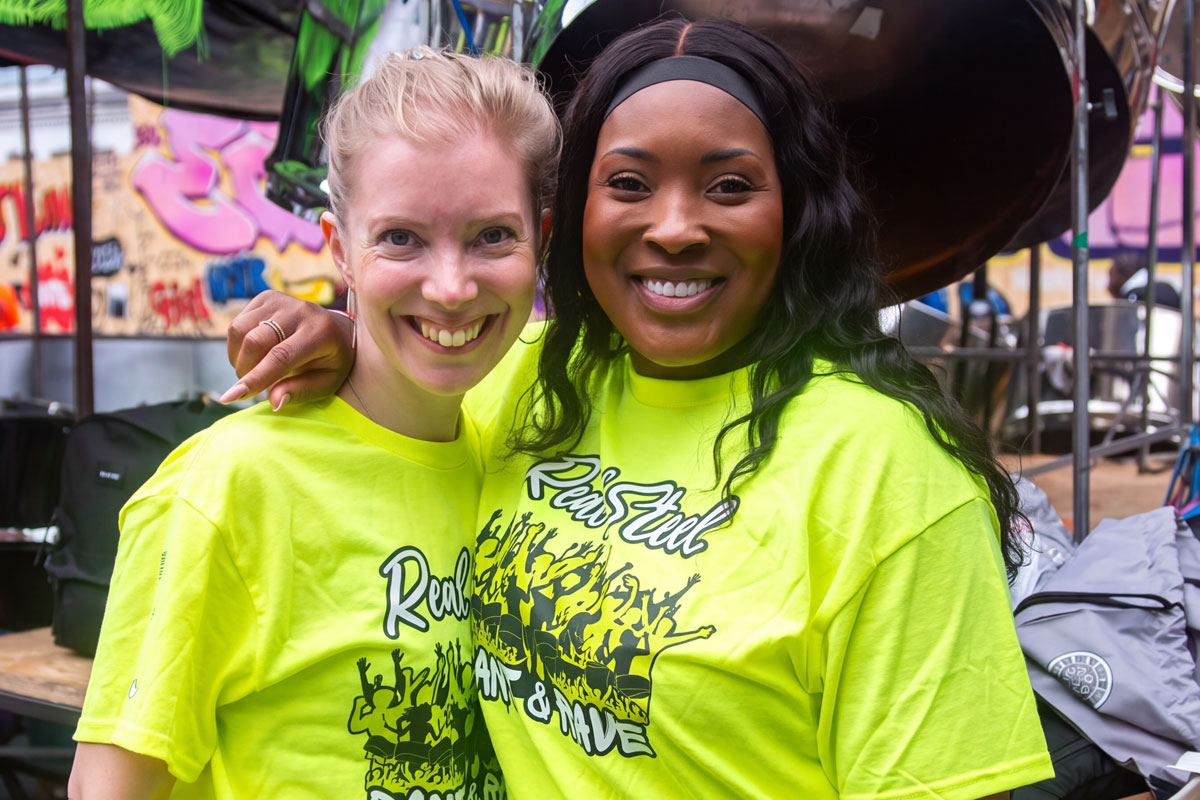 Real Steel pan players, performing at Panorama 2026 and booked for Torquay Tropical