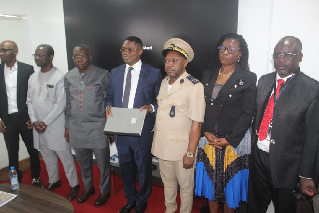 Solar panels at an industrial facility in Africa, representing Empower New Energy's Cameroon project
