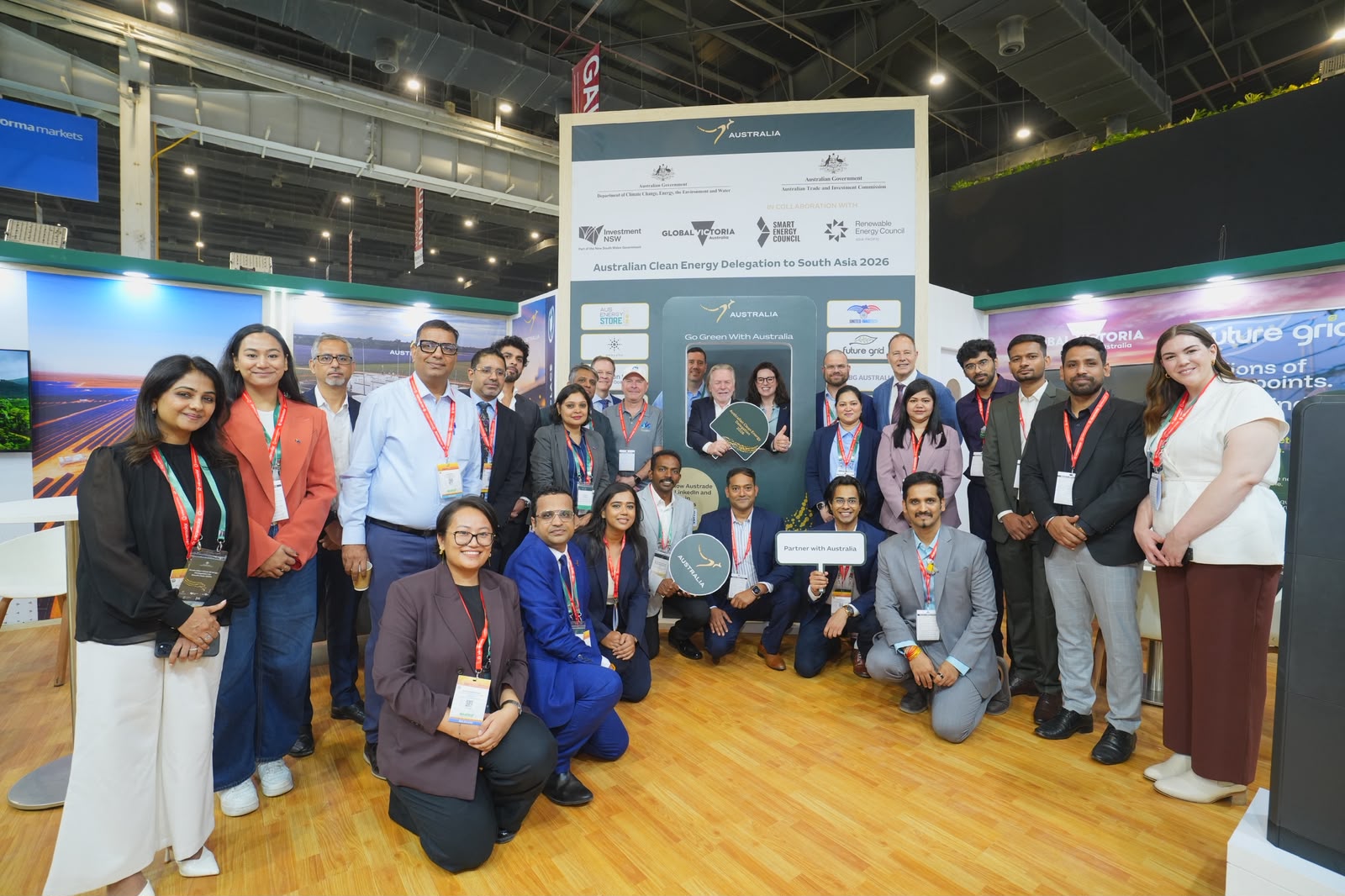 Australian clean energy delegation at REI Expo 2026