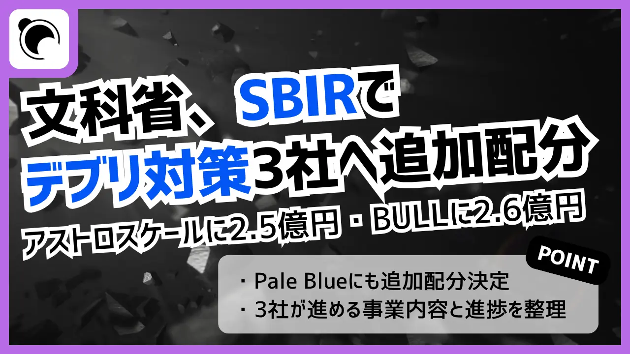 Thumbnail related to SBIR debris support