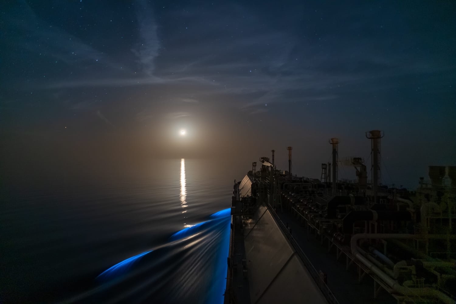 LNG tanker at sea