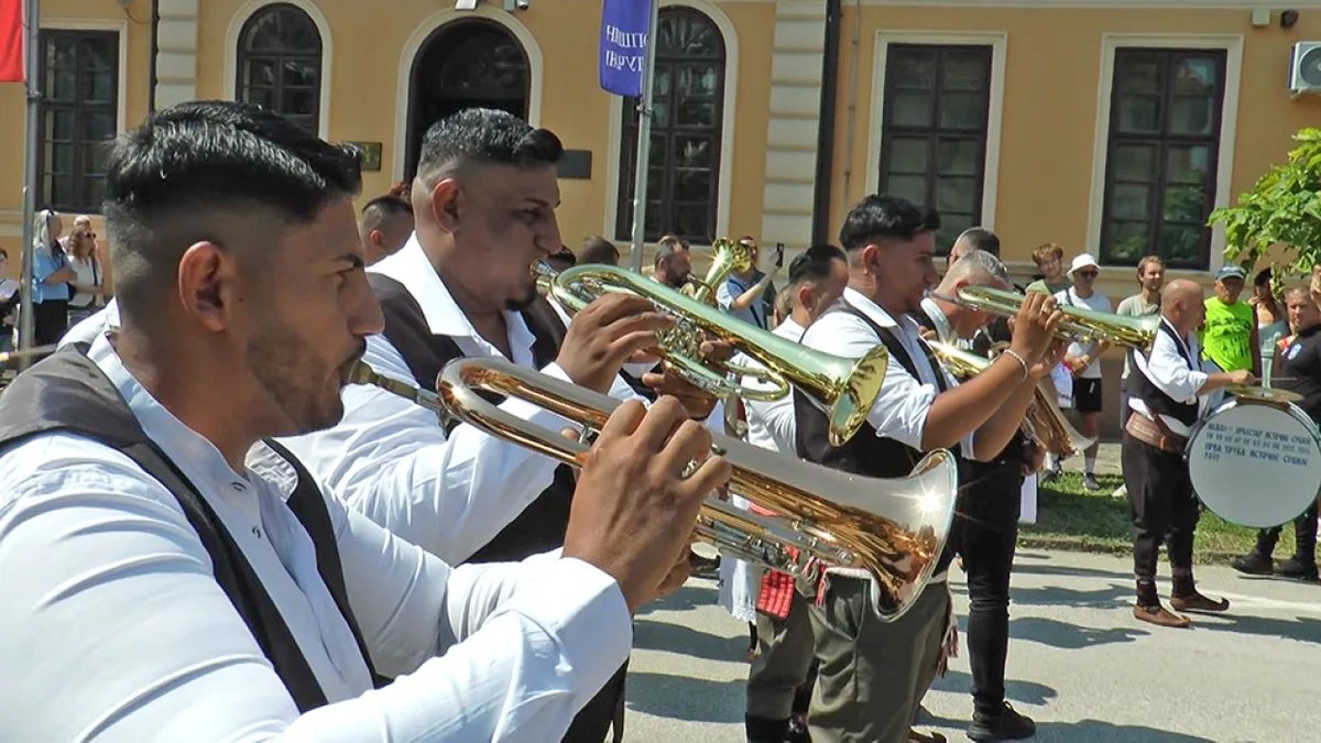 Guča Trumpet Festival crowd
