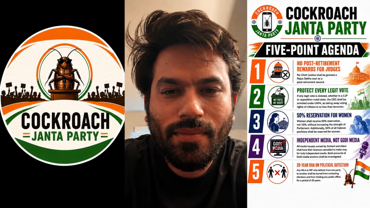 Cockroach Janta Party viral meme protest India 2026