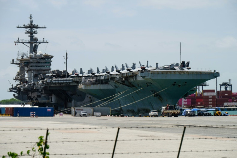 Image of US aircraft carrier