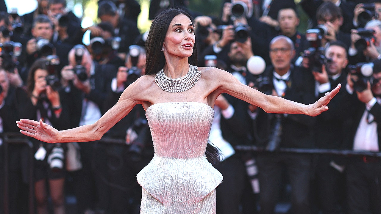 Demi Moore at Cannes sparking AI backlash