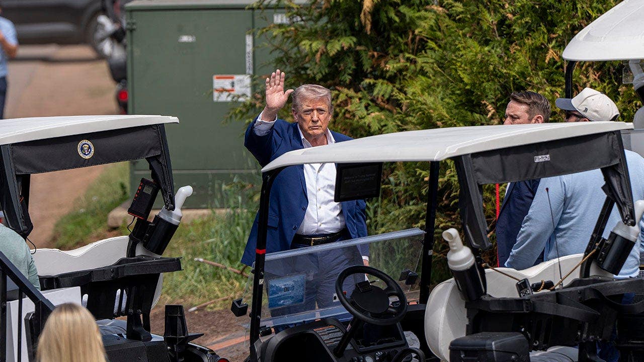 President Trump attends LIV Golf event at Trump National